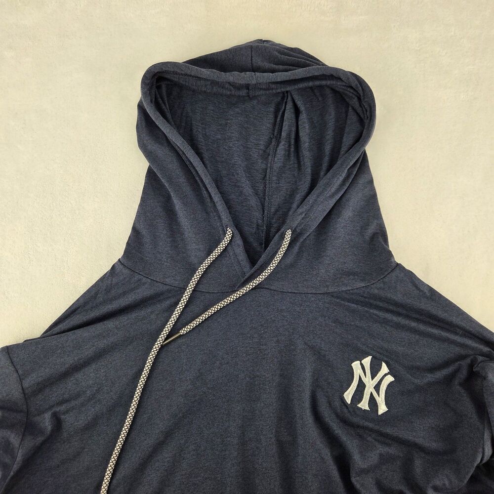 NY Yankees SGA XL Lightweight Hoodie Ford Sleeve Logo Pullover Blue - Picture 8 of 12